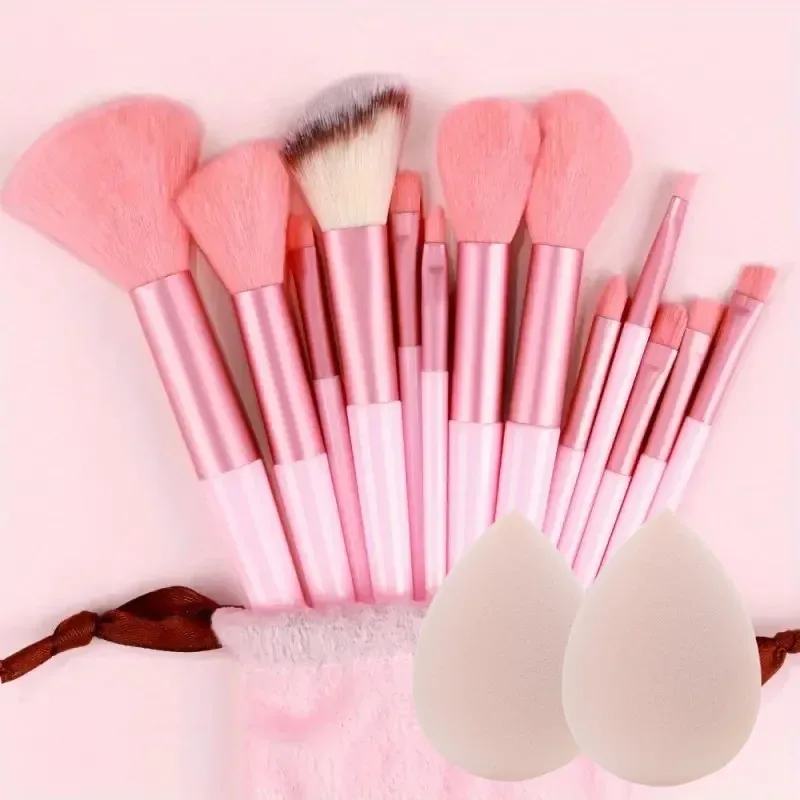 13Pcs Soft Fluffy Makeup Brushes Set for Cosmetics Foundation Blush Powder Eyeshadow Kabuki Blending with Makeup Sponge Egg — image 19