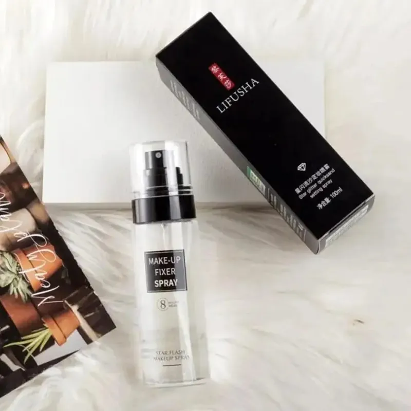 Makeup Setting Spray Waterproof Long Lasting Oil Control Hydrating Nourishing Glowing Facial Fixer Mist Cosmetics 100ml Fixer