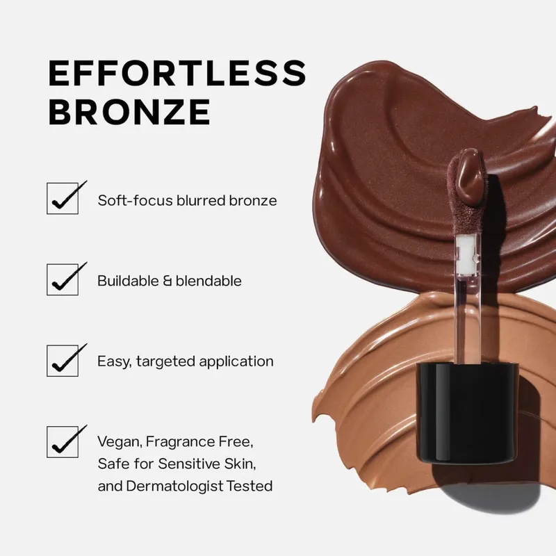 Saie Moisturizing Face Liquid Highlighter Bronzer Contouring Cream Highlight Shimmer Shine Illuminator Easy To Apply Makeup — image 4