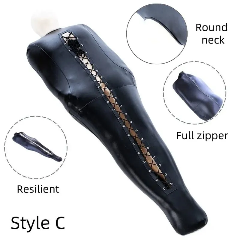 Erotic Games Full Body Restraint Costume with Elastic Arm Bondage Sleeping Bag for Couple BDSM Slave Training Sex Toys — image 4