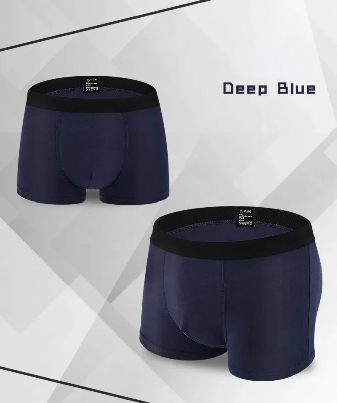6pcs/Set Black Boxer Men Underpants Bamboo Mens Boxers Man Breathable Men's Panties Sexy Underwear For Men Gifts Comfortable New
