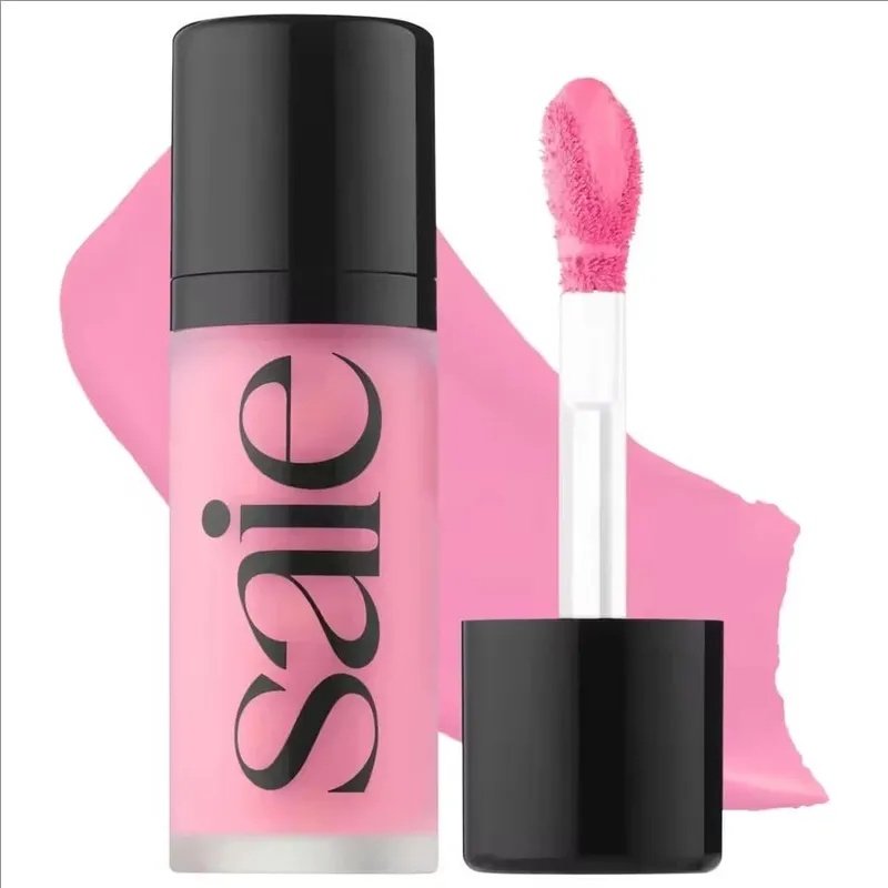 Saie Hydrating Blendable Dewy Liquid Blush Matte Sponge Head Blusher Natural Lasting Brighten Facial Contour Blush Tint Makeup — image 14