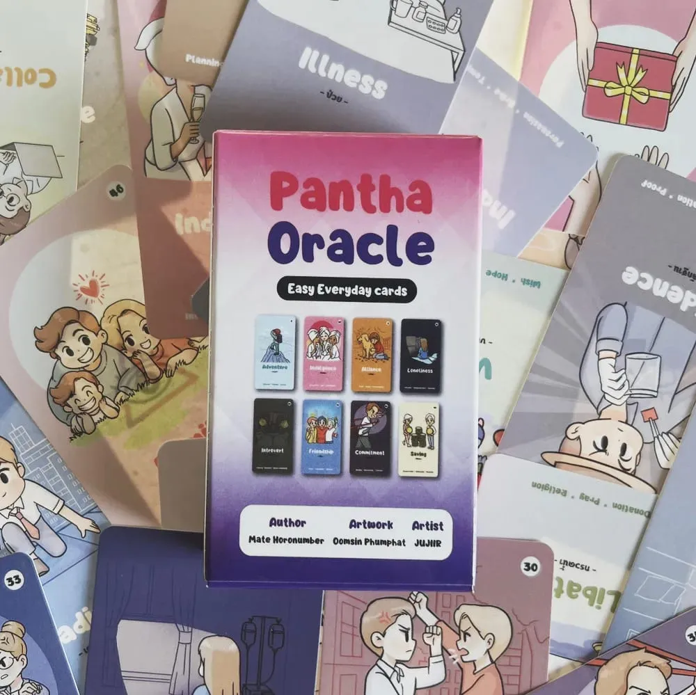 Pantha Oracle Cards Guidebook Card Game Tarot Deck with PDF New Beginner Divination Oracle Party Game Occult