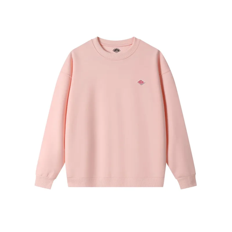 Sudadera fina exportada a Japón para hombre y mujer, chándal holgado de manga larga con cuello redondo de algodón de la misma marca bordada, otoño 2025