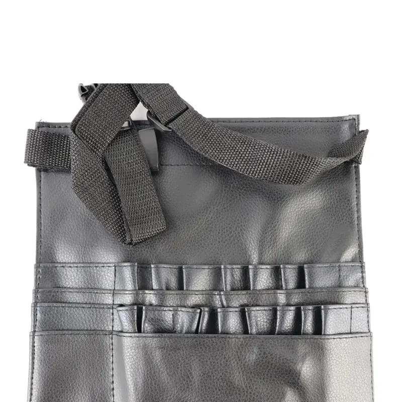 Multi-function Professional Makeup Brush Bag With Belt PU Leather Cosmetic Bag Waist Bag For Makeup Artist Large Capacity 20#47