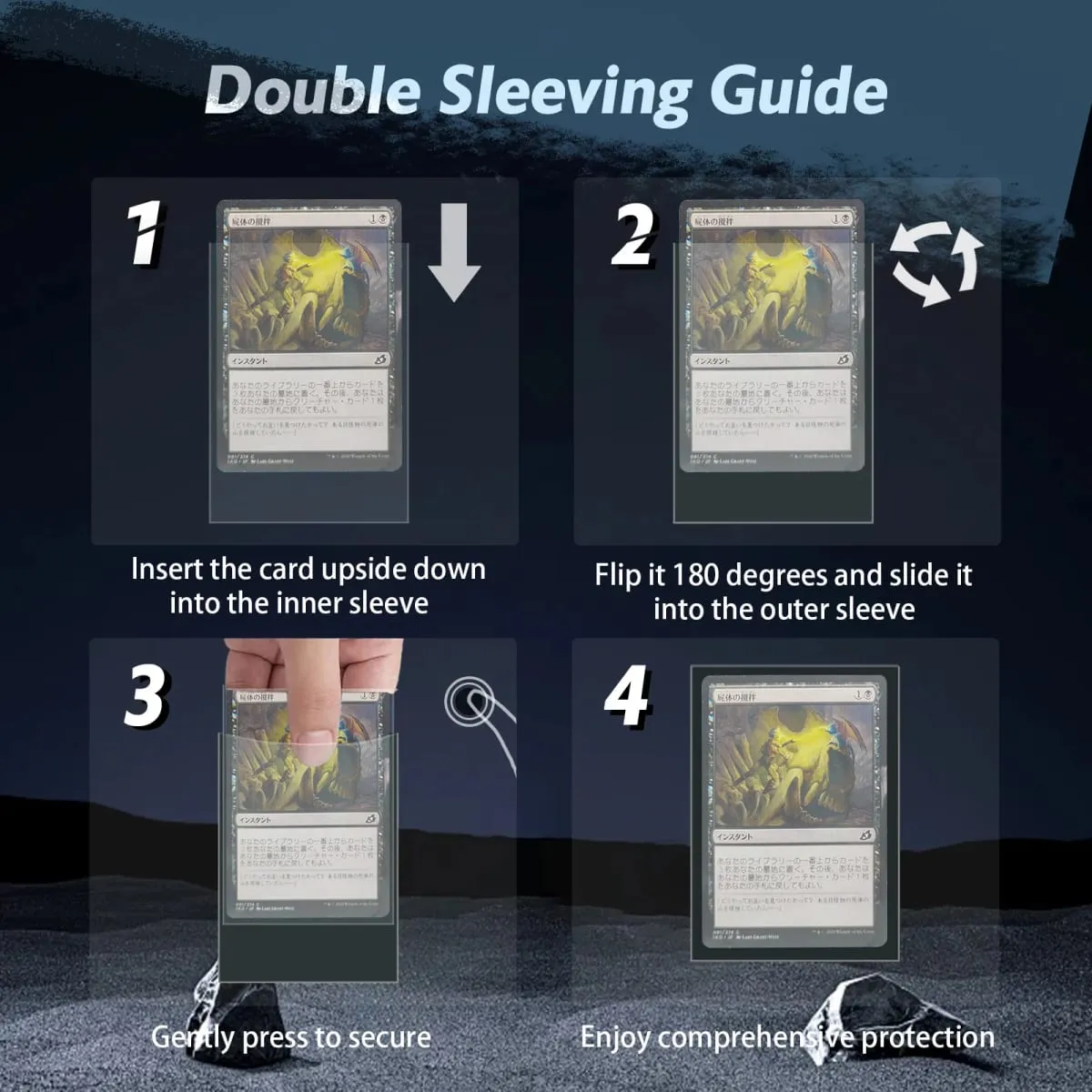 200PCS Transparent Standard Size Inner Card Sleeves Perfect for Double-sleeving 64X89MM TCG Card Sleeves Card Protector for MTG — image 2