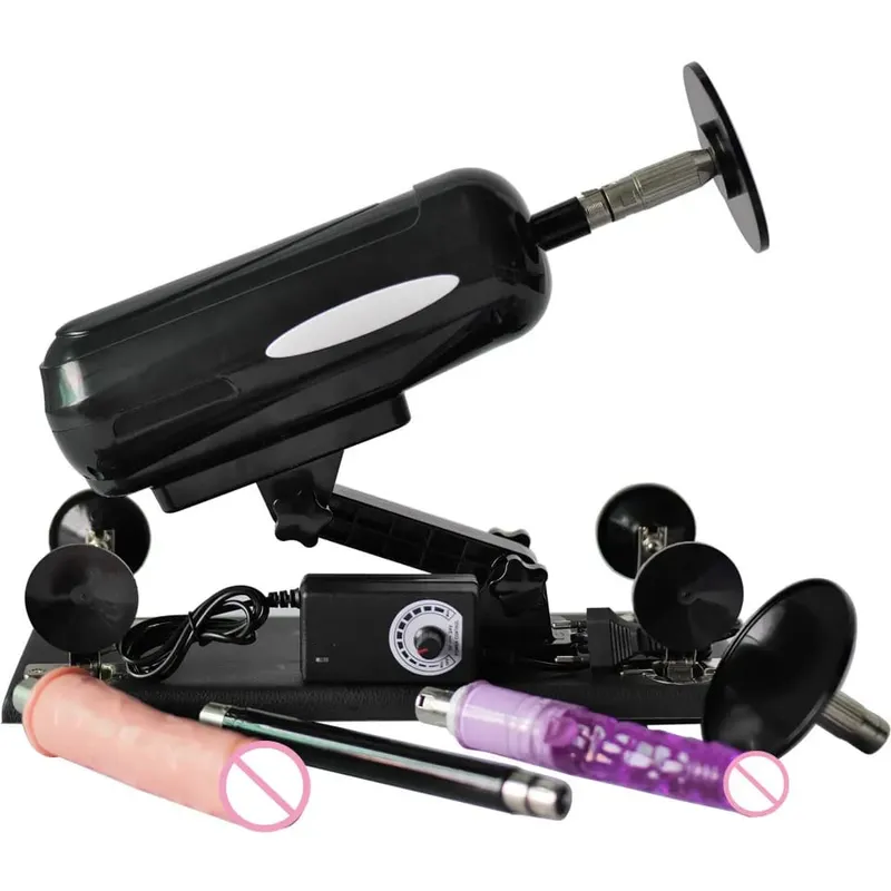 Sex Machine Gun with Big Dildo Automatic Thrusting Machines for women Retractable 8 Accessories Vibrator Masturbation
