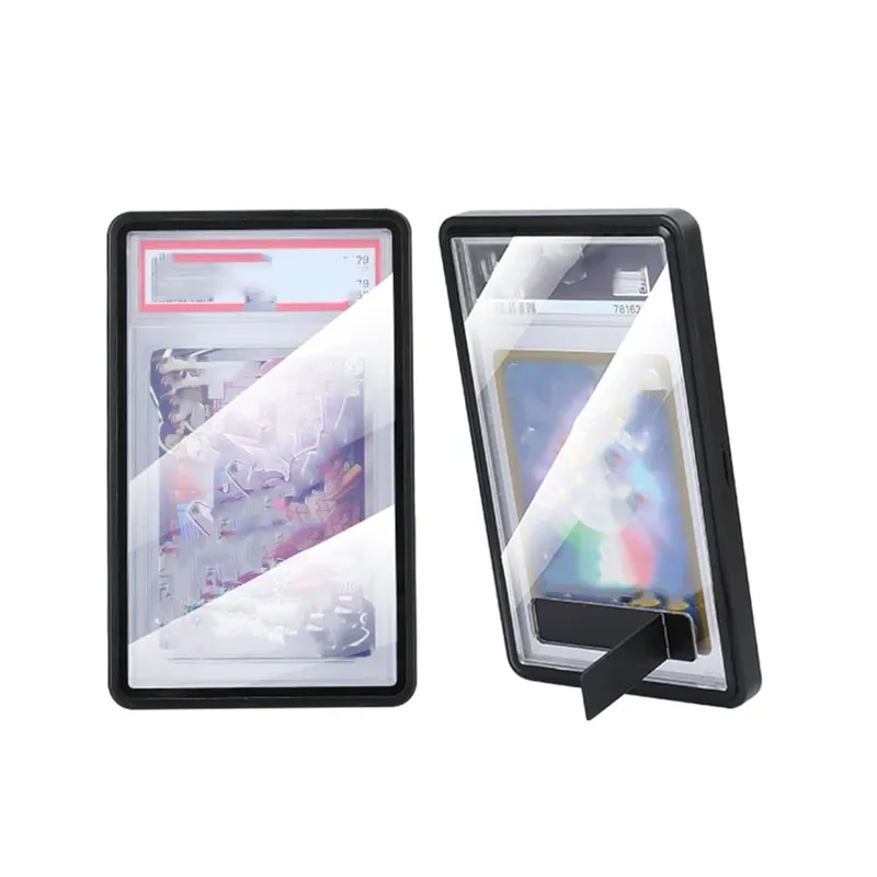Aluminum Alloy Multicolor Trading Card Protect Case with Stand For PSA BGS Graded Card Support Horizontal and Vertical