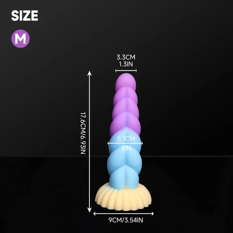 Fantasy Anal Plug Dildos Prostate Clit G-Point Stimualor Vagina Massage Butt Plug Soft Silicone Adult Sex Toys for Women and Men