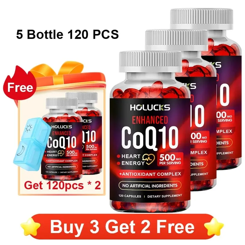 Nagy hatékonyságú COQ10 kapszula kurkuma transz-rezveratrol antioxidánssal és a kognitív egészség támogatásával az általános jólétet