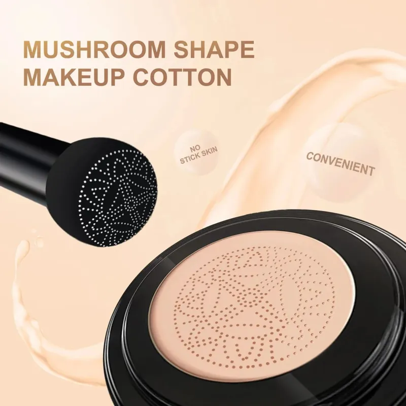 Mushroom Head Air Cushion BB Cream Moisturizing Concealer Lasting Nude CC Liquid Foundation Even Skin Tone Makeup Base Primer