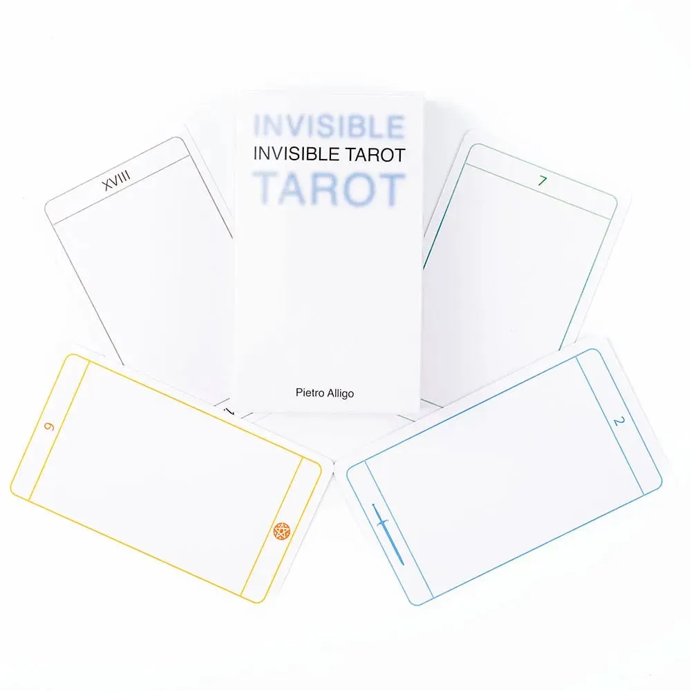 Invisible Tarot 78 Blank Cards Create Your Own Tarot Deck 10.3*6cm English Visions Divination Edition Deck Board Playing Games