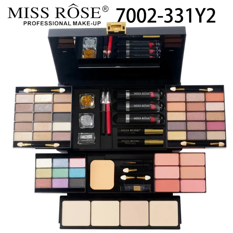All in One Makeup Palette Set Combination of Eyeshadow Lip Gloss Lipstick Blush Highlight Powder in Compact Kit — image 8