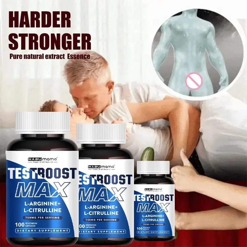 Arginine Pills Male Enhancing Supplement Muscle Builder Libido Enhancing Stamina 100% Pure Non-GMo