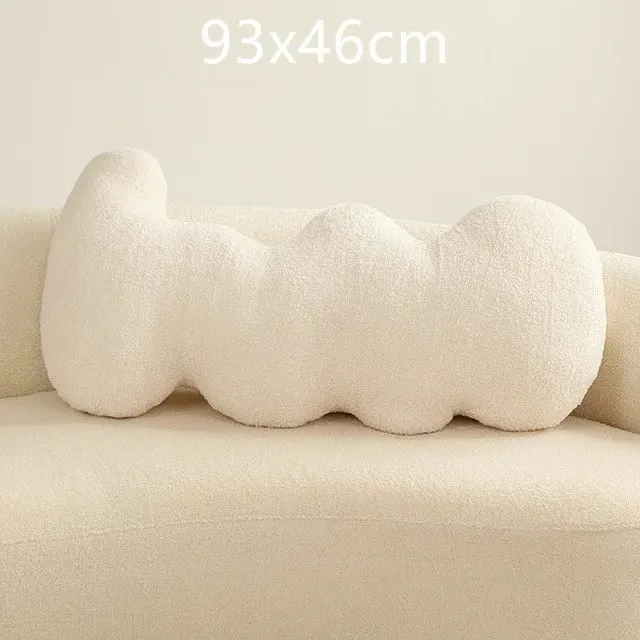 New Nordic Ball Solid Color Cushion Stuffed Flower Plush Pillow for Sofa Waist Office Cushion Kid Toy Gifts Home Decoration
