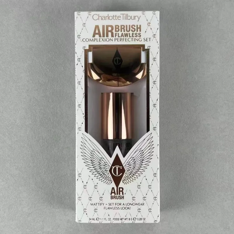 Charlotte Tilbury Airbrush Flawless Finish Smoothing Pore-blurring Makeup CT Limited Edition Silver Disk Setting Powder Cosmetic
