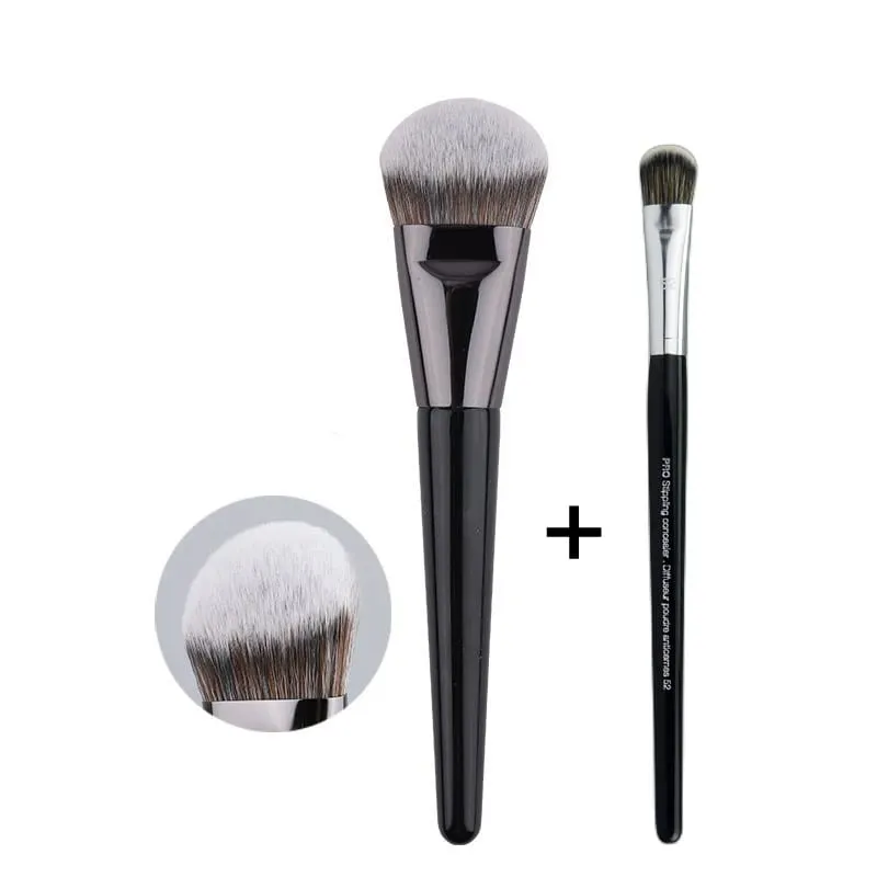 Professional Foundation Brush 47 Broom Head Liquid Foundation Shadow Concealer Brushes Women Face Base Makeup Beauty Tools