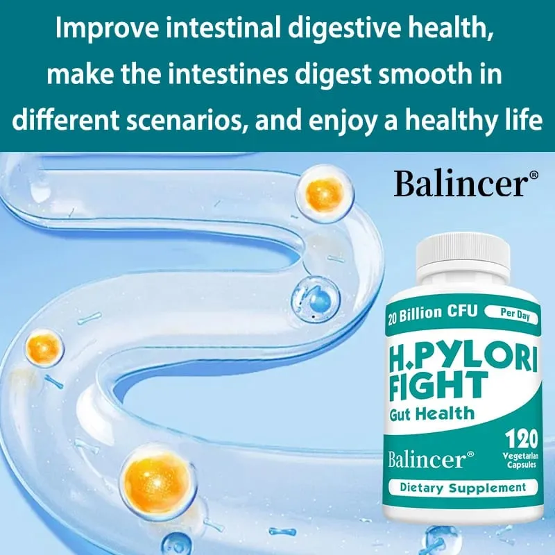 H. Pylori Defense Probiotics 20 Billion CFU - Lactobacillus Reuteri Support Intestinal Balance Digestive System Non-GMO