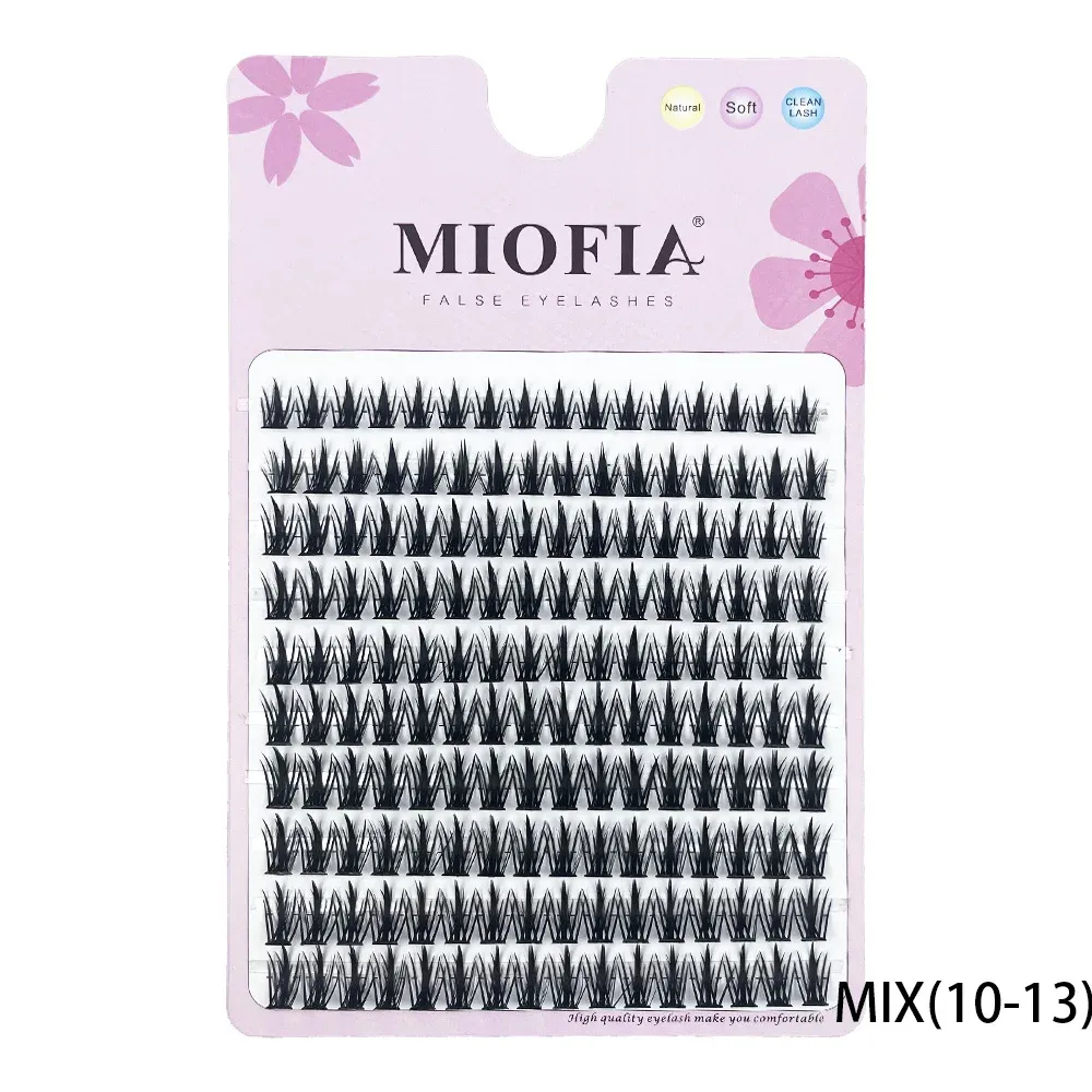 1 Box/160 Bunches Mink Eyelashes Natural 3D Russian Individual Eyelash Extension MS Eyelash Cluster Makeup Tool Lashes Wholesale