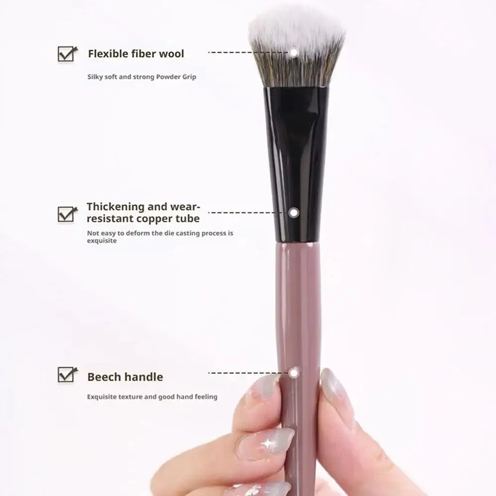 Slope Blusher Brush Powder Blush Cream Liquid Blush Makeup Brushes Flat Small Precise Blush Brush Makeup Tools