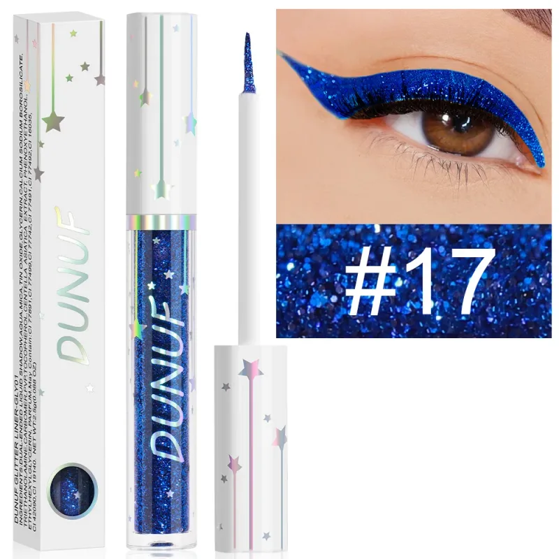 Diamond Blue Sequins Eyeliner Glitter Shiny Brighten Lying Silkworm Makeup Highlight Liquid Eye Liners Pigment Green Silver Gold