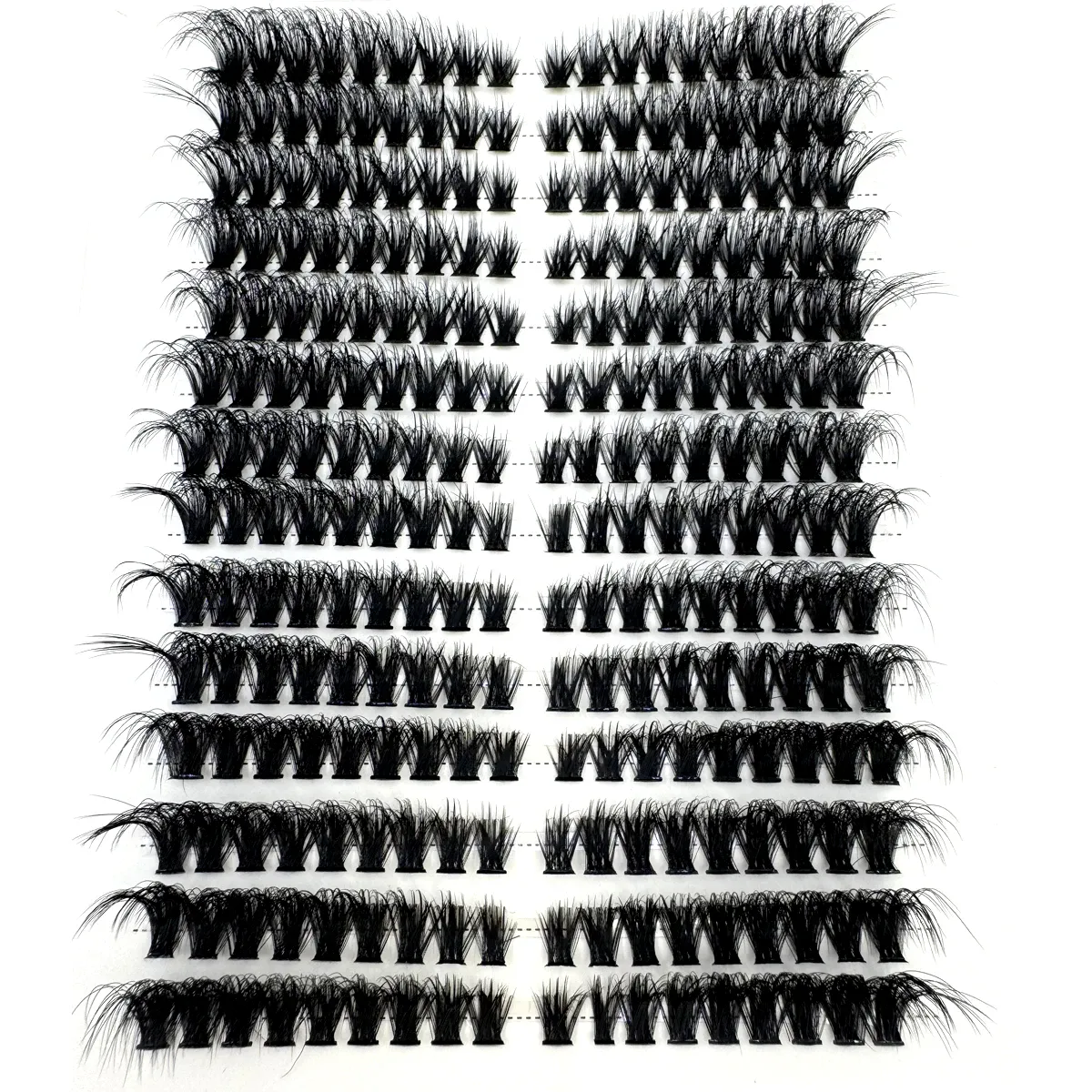 Cat Eye Fluffy Effect Lash Single Clusters Left+Right Lash Extension 3D Wispy Natural Looking DIY Segmented Eyelash Extensions