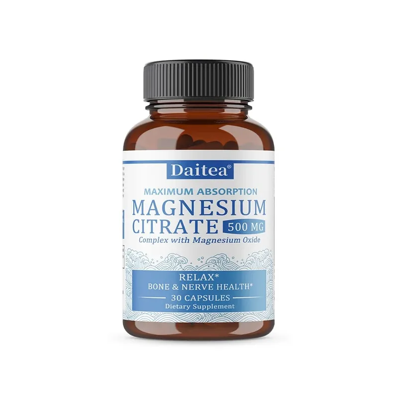 Magnesium Citrate Complex 500 MG para sa Calm Relaxation at Digestion Health Support - High Absorption Magnesium Supplement