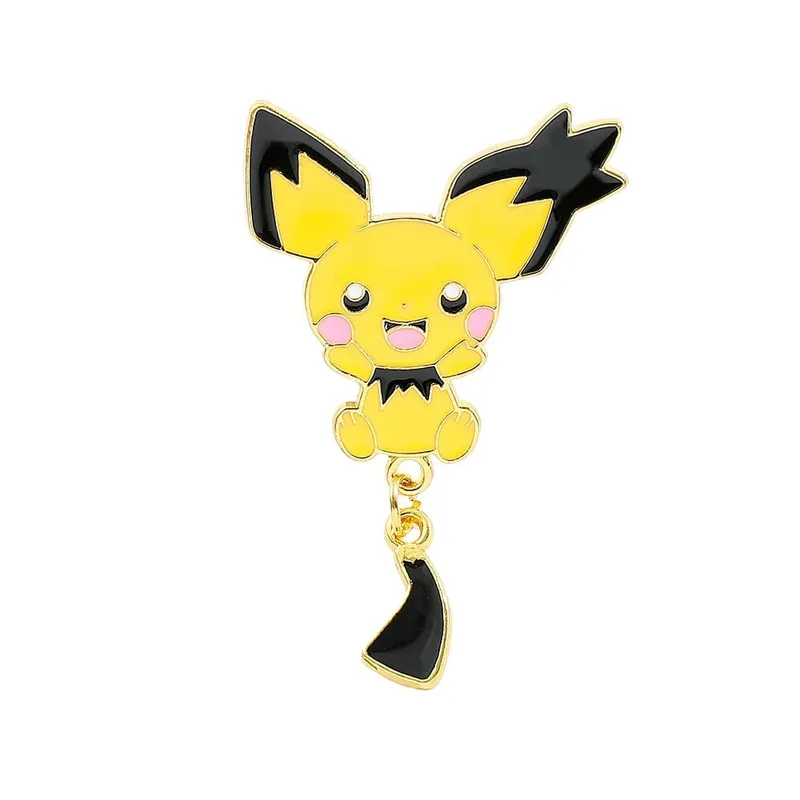 Enamel Pins Set - Cute Pikachu Squirtle Charmander Brooches for Backpacks Jackets - Anime Cartoon Badges Gift for Fans