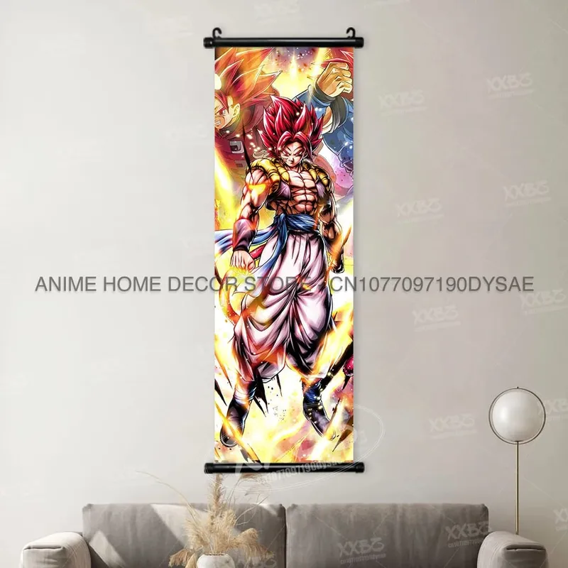 Dragon Ball Posters Anime Figures Wall Art Frieza Home Decor VegetaIII Scrolls Picture Goku Hanging Painting Son Gohan Wallpaper — image 22