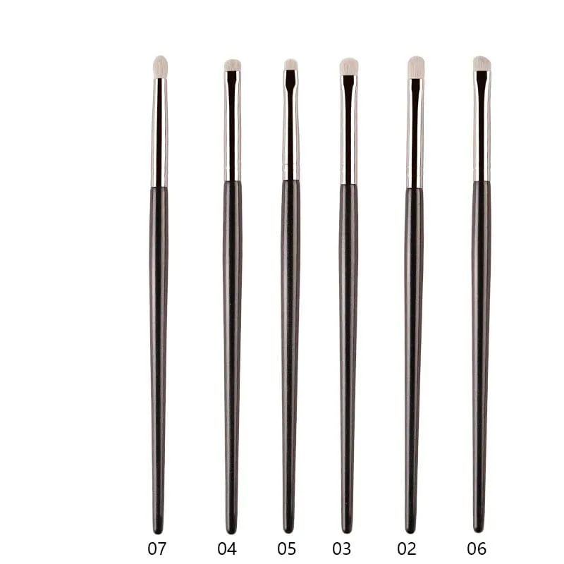 1pc White Pony Hair Eyeshadow Makeup brushes Small Smudge Precision Crease Detail Bevel Eye Shadow Make up brush Liner Lip — image 7