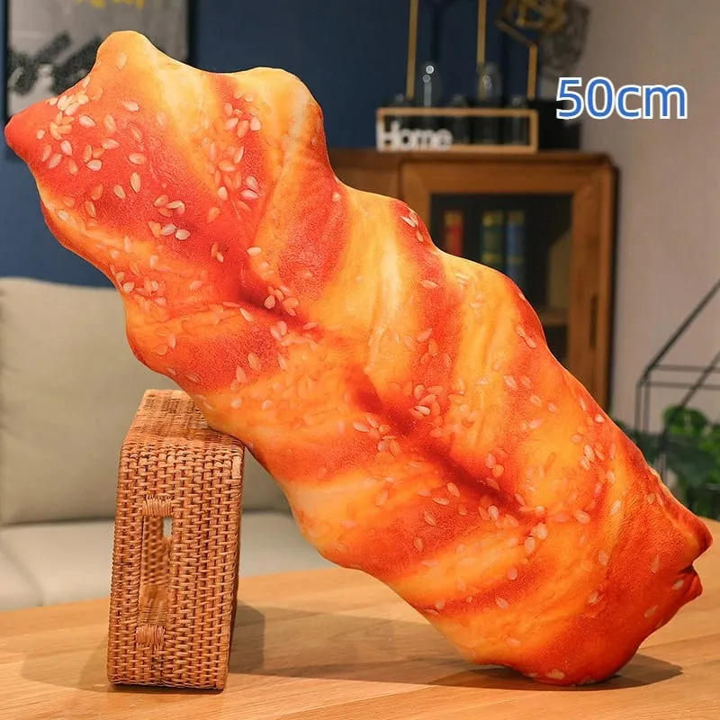 20/50cm Long Bread Pillow Stuffed Like Real Sesame S Cheese Denmark Toast Chopped Green Onion Sleeping Hug Support Leg Gift