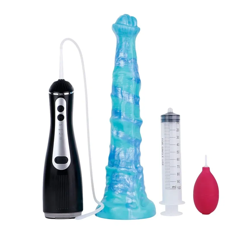 Silicone elétrico esguicho fantasia vibradores com ventosa massageador de próstata ejaculação pênis brinquedos sexuais para mulheres homens