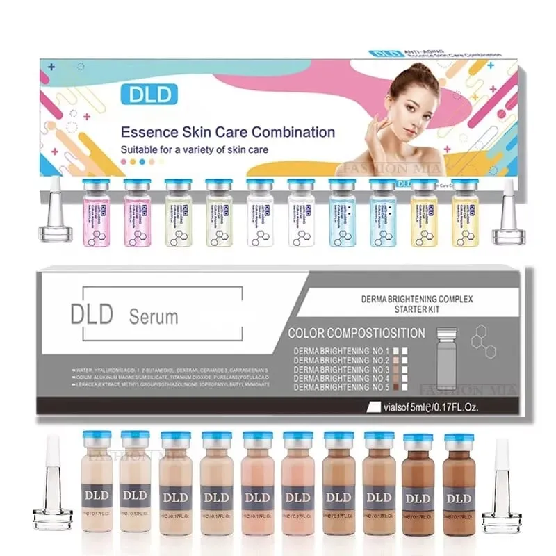 10 vials Korea 5ml BB Cream Glow Essence Beginner Starter Kit Liquid Foundation Moisturizing Hydration Skin Rejuvenation Beauty