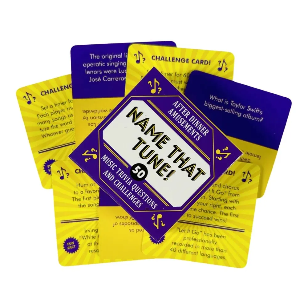 Mini Size English or Spanish Styles Mini Truth Or Dare Card Game Name That Tune How Well Name That Word This Game for Party Play — image 7