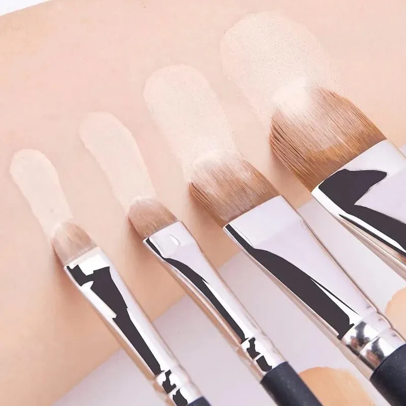 Ultra-thin Foundation Concealer Brushes 4-type Sizes Professional Liquid Foundation Cream Soft Hair Makeup Brush Make Up Tools — image 1