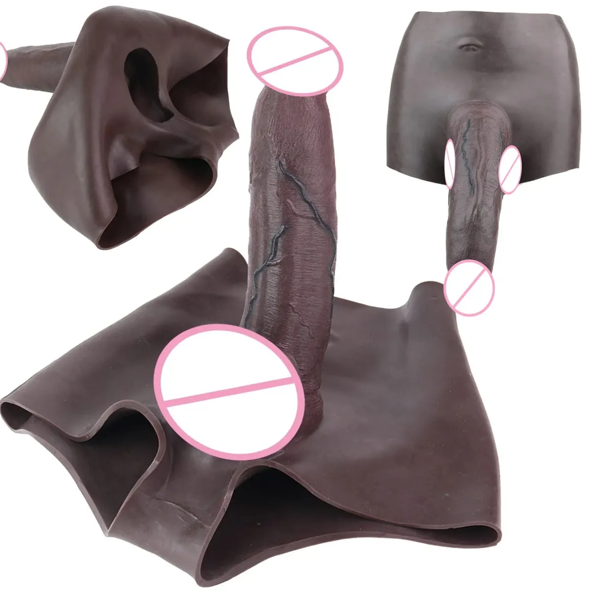 Wearable Extra Large Penis Sleeve Silicon Soft Hollow Penis Panties High-Grade Adult Intimate Toys For Men Adult 18+ Tools