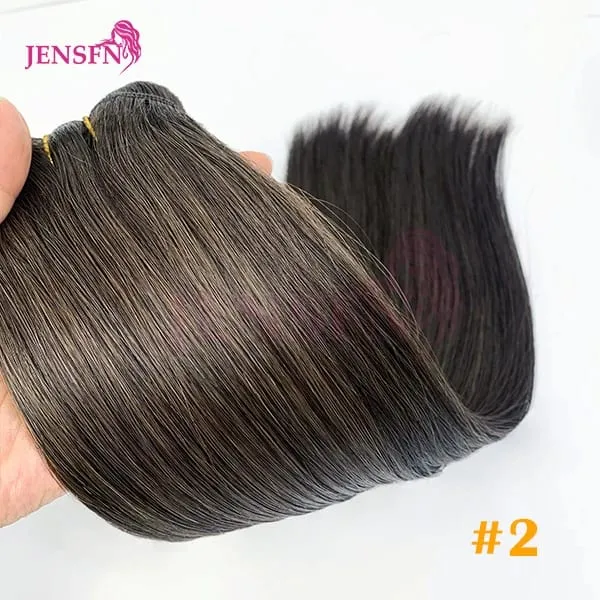 Straight 100% Real Human Hair Weft Bundles Extensions 50g/Pcs 16"-24" Remy Natural Hair Sew In Weaves Brown Blonde Color