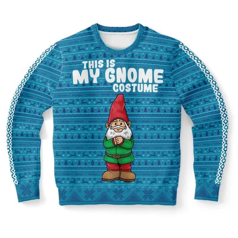 Jingle My Bells Sweter Natal Jelek untuk Pria Sweter Pulover Santa Klaus Gambar Cetak Pesta Bir Sweter Pola Alpaca Manusia Salju