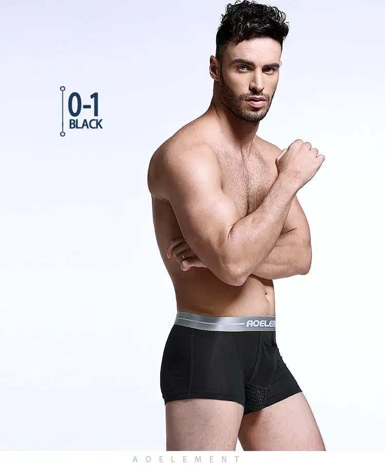 Bullet separate underwear Men's ventilated summer dry underpants Ice silk bag ice healthy boxers 3256808601319074