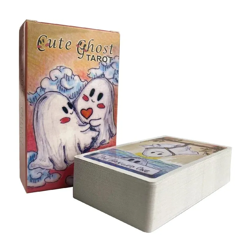 Cute Ghost Tarot Deck Toy 78pcs Tarot Deck Oracle Card Divination Birthday Party Entertainment Board Game