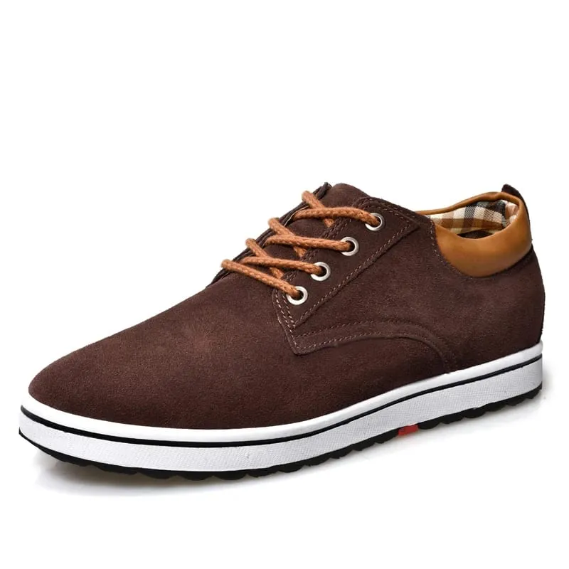 Booster Shoes Lift Men Elevator Sneakers Height Increase Insole 6CM Sport Black Blue Brown — image 9