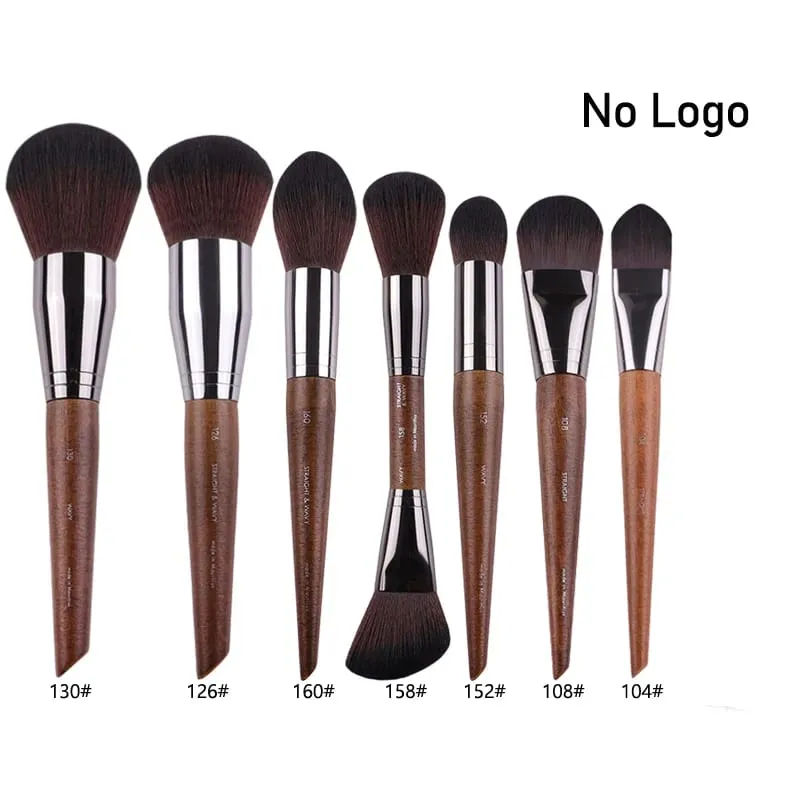Augen-Make-up-Pinsel aus Naturholz, komplettes Set, Pro Crease Lidschatten-Make-up-Set, zum Verwischen von Textmarkern, Augenbrauen, Lippen- und Wimpernpinsel, praktisch