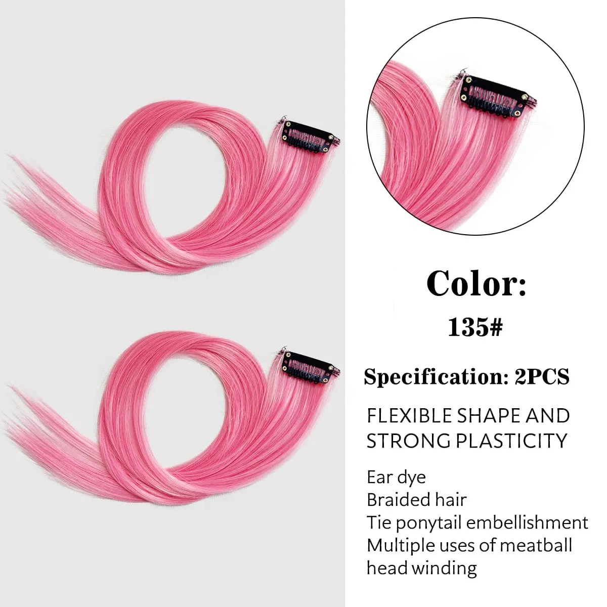 สีสังเคราะห์คลิปในส่วนขยายของผมตรงไฮไลท์ผมริ้วสายรุ้งแขวนผมชิ้นวิกผมสำหรับผู้หญิงพรรค