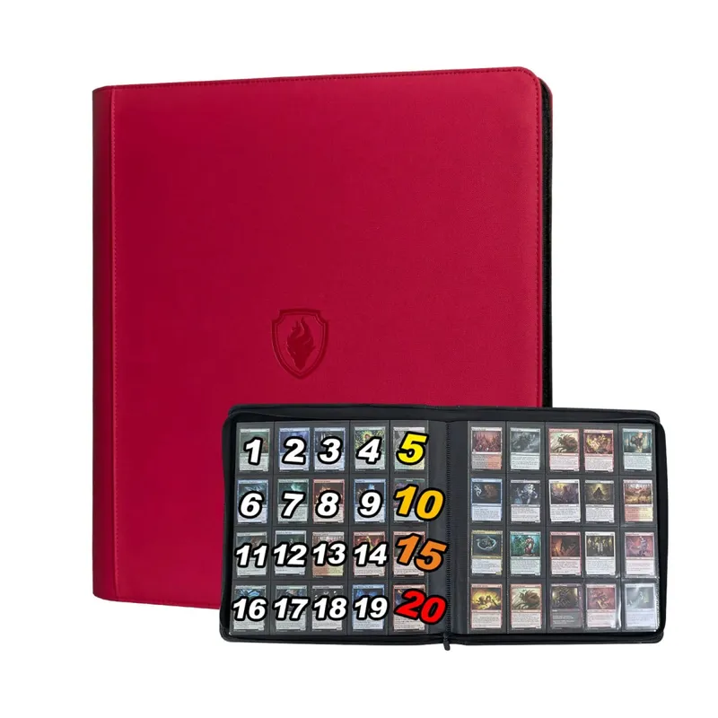 1280+ Cards 20 Pocket Card Binder Collector Card Album - Pages Compatible for Game Cards Sports Cards and Other Cards