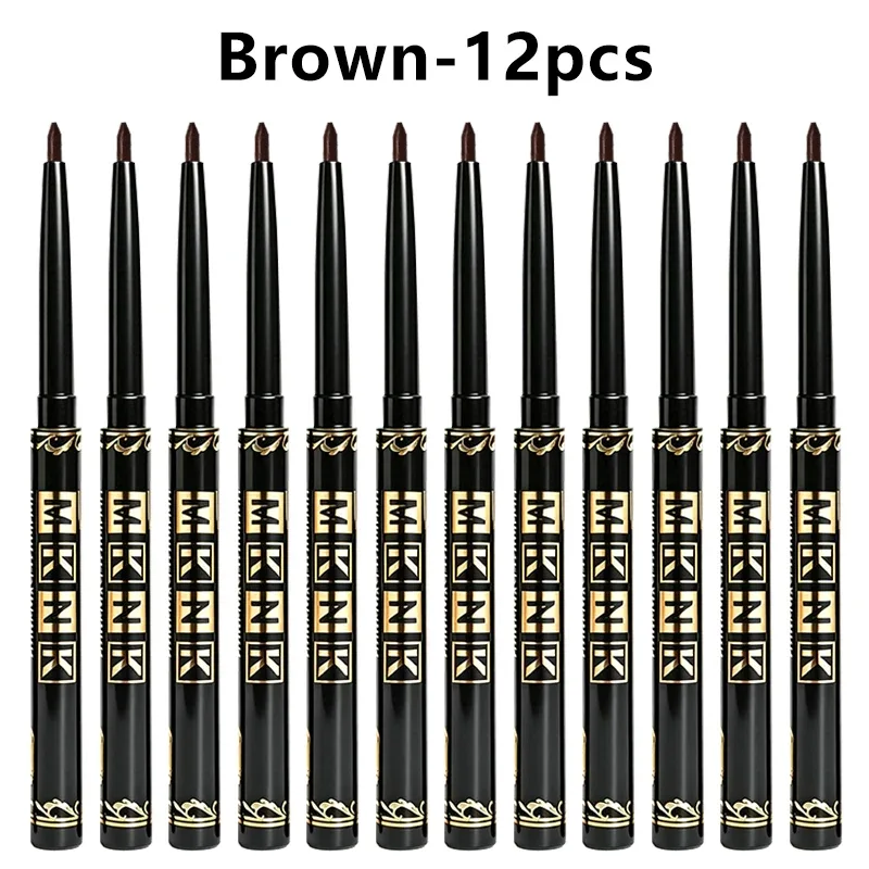 Black Brown Eyeliner Pencils Waterproof Sweatproof & Smudge-Proof with Easy Twist Application Eye Liner Pen for Bold Eye Makeup — image 14