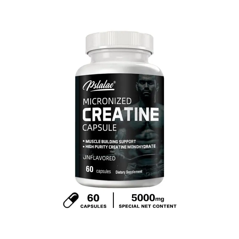 Micronized Creatine Powder (5000 Mg) Creatine Monohydrate Powder Unflavored Ketogenic Friendly Non-GMO 120 Capsules — image 8