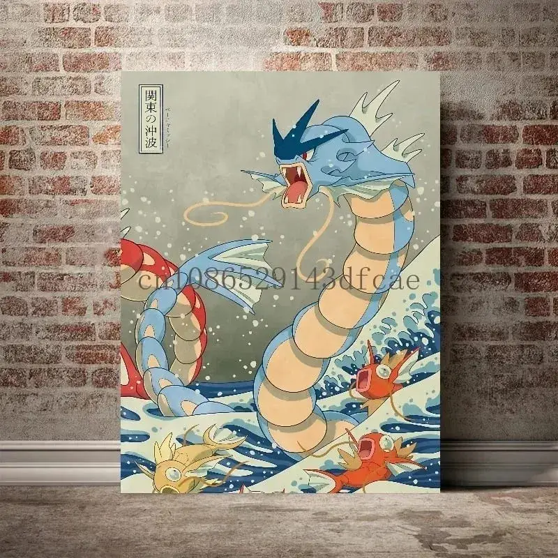 Print on Canvas Pokemon Empoleon Wall Art Home Modern Living Room Friends Gifts Decoration Paintings Decorative Aesthetic Poster
