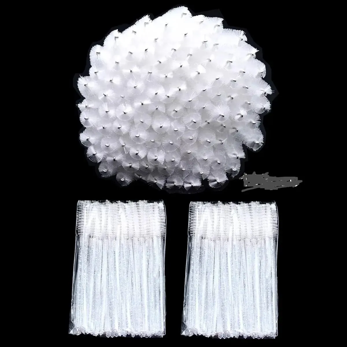 100/500pcs Disposable Eyebrow Eyelash Brushes Wands Eyelash Spoolies Applicator for Eyelash Extension Makeup Tool Wholesale
