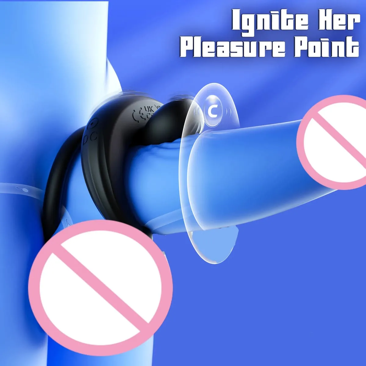 Vibrating Cock Ring Penis Ring Vibrator Clitoris Stimulation Delay Ejaculation Cockring Remote Control Sex Toys for Man