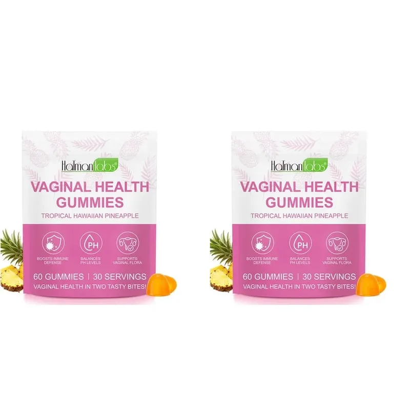 HolmanLabs Vaginal Health Gummies with Vitamin C and Probiotics Supports Vaginal Flora Helps Balance PH Levels 60 Gummies